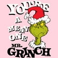 thumbnail image 2 of Junior's Dr. Seuss Christmas Grinch You're a Mean One Portrait  Graphic T-Shirt, 2 of 3