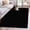 Black, variant on Black Round Area Rug 3.3 FT, Non Slip Small Entryway Kitchen Mat, Solid Color Farmhouse Black Washable Soft Circular Rug Non-Shedding Door Mat for Bathroom Playroom Kids Room