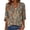 #1 Muti Floral, variant on Women Fall Blouses Henley V Neck 3/4 Sleeve Loose Casual Tops Summer Boho Tops Lightweight Flowy Green Tee Shirts Size L