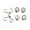 4, variant on Jeans Button Pins Detachable Pants Clips Metal Waist Buckles Trouser Button Pins Adjustable Trousers Waist Tightener