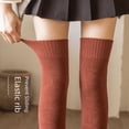 thumbnail image 4 of Calcetines por encima de la rodilla para niños de invierno más acolchados negros cálidos piernas delgadas tubo largo jk tubo alto otoño e invierno, 4 of 5