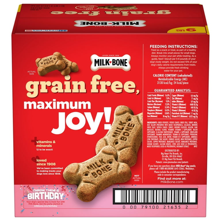 Milk Bone Grain Free Dog Biscuits 9 Pound Box