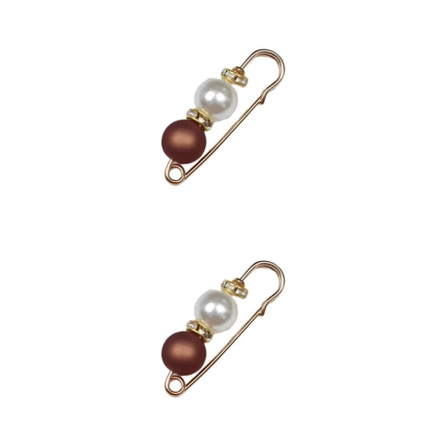 Sonducket Broche de perla simulada con diamantes de imitación para mujer y niña, joyería para ropa, adorno, hebilla brillante, abrigo, bolso, Type4 NO4