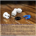 thumbnail image 2 of Codo de conexión rápida de 3/8 de pulgada, accesorio de filtro de agua de ósmosis RO, para sistema de ósmosis inversa RO (10 piezas), 2 of 5
