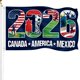 thumbnail image 1 of Bandera LZOUOWO Copa Mundial 2026 EE. UU., Canadá y México 152 x 91 cm, 1 of 7