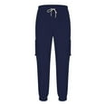 thumbnail image 4 of Kalauyu Men's Corduroy Cargo Sweatpants Joggers Casual Pants with Pockets for Hiking Athletic Fitness, 4 of 6