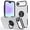 Silver, variant on Dteck Case for iPhone Air,Shockproof TPU+PC Case Built-in Ring Holder Kickstand Slim Back Protective Cover for iPhone Air,Silver