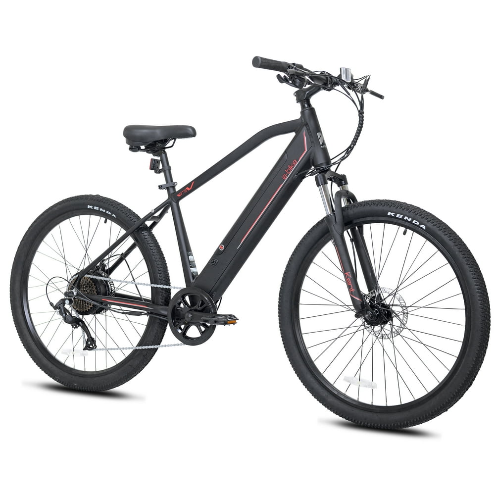 Kent Electric Pedal Assist Mountain Bike , 27.5" Wheels, Black EBike