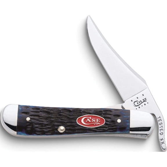 Fashion Case Navy Blue With Red Shield Russlock Knife Made In United States gm13737