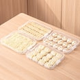 thumbnail image 5 of vnanda Odor-free Food Container Dumpling Storage Box Multi-layered Capacity Portable Handle Airtight Lid Non-sticky Refrigerator Food Wonton Container Holder, 5 of 8