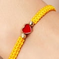 thumbnail image 7 of Eoperou 2Pcs/Set Couple Braided Bracelets Heart Decor Unisex Bracelet Adjustable Length Him Her Good Luck Bracelet Valentine Day Gift, 7 of 7