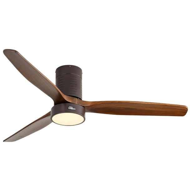 52 Sofucor Flush Mount Ceiling Fan With Light And Remote Control 3 Blades W Reverse Airflow Bronze Com 52 Sofucor Flush Mount Ceiling Fan, Flush Mount Ceiling Fan Noise