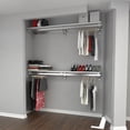 thumbnail image 3 of Arrange A Space Double Shelf Double Hang Closet System 60” White, 3 of 4