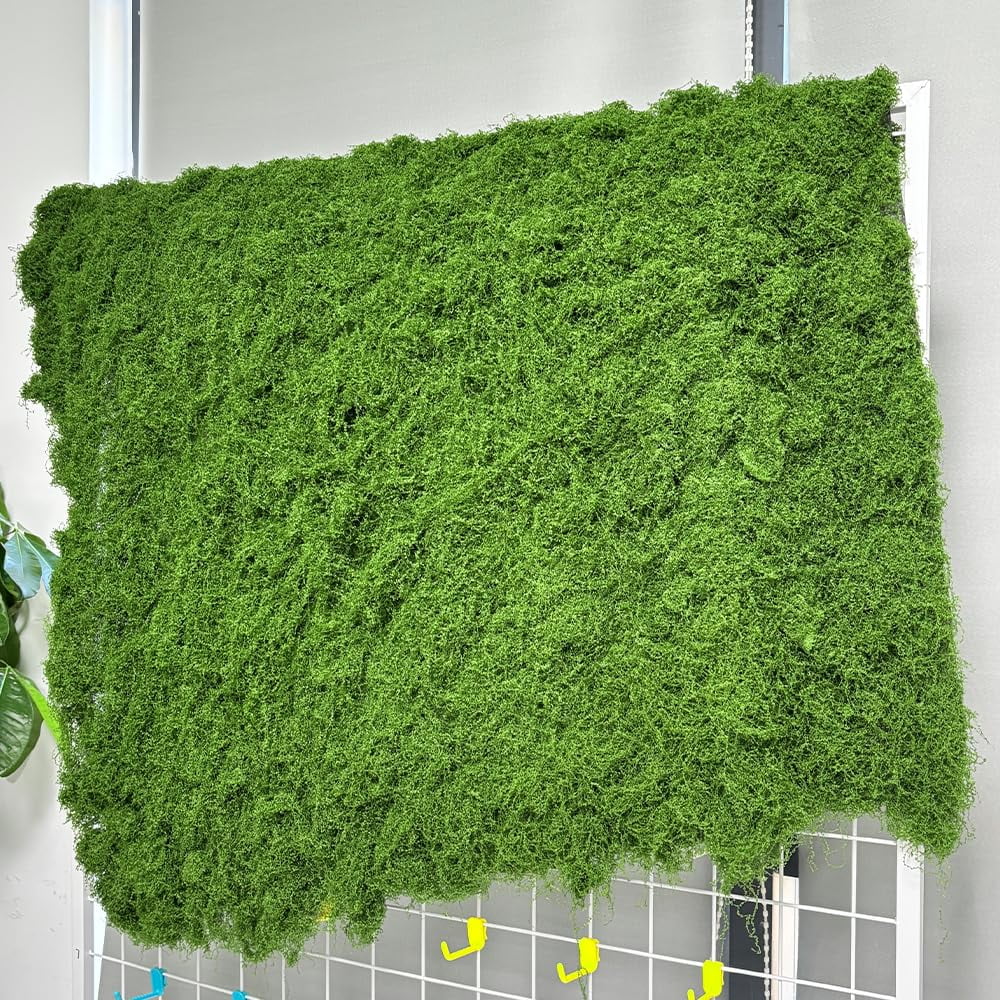 Preserved Moss Roll - Artificial Green Moss for Floral Arrangements, Model Railroads, and Woodland Party Decorations(Light Green)