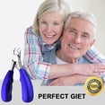thumbnail image 5 of YEESAM Podiatrist Toenail Clippers, Professional Thick & Ingrown Toe Nail Clippers for Elderly & Seniors, Blue, 5 of 5