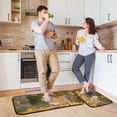 thumbnail image 3 of SKYSONIC Cute Fall Bulldog Kitchen Rugs Set of 2, Yellow Maple Leaf Floor Runner Area Rug Washable Carpet Mat Perfect for Living Room Bedroom Entryway, 3 of 7