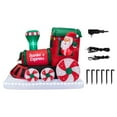 thumbnail image 3 of Mr. Christmas 6 ft. Outdoor Lit Inflatable - Santa's Express Train, 3 of 6