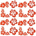 thumbnail image 6 of 4 Sets 16PCS Hibiscus Flowers Car Decals Hawaiian Stickers Black Vinyl Automotive Exterior Decoration, 6 of 9