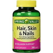 - Hair, Skin & Nails, Biotin-Collagen-Gelatin, 240 Caplets