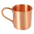 thumbnail image 2 of 3X Pure Copper Moscow Mule Mug Solid Smooth Without Inside Liner for Cocktail Coffee Beer Milk Water Cup Home Bar, 2 of 5
