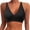 Black, variant on Womens Plus Size Bikini Top Women's Plus Size Solid Color Bikini Top Large Bust Swim Top Full Coverage Swimsuit Top Sport Bra Bathing Suit Top No Bottom White S