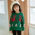 thumbnail image 4 of Otqutp Clearance Fashion Tops for Baby Spring Toddler Kids Girls Boys Christmas Long Sleeve Knit Sweater Warm Pullover Casual Clothes(Green,7-8 Years), 4 of 8