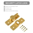 thumbnail image 5 of CIMAXIC Golden 90 Degree Barn Gate Latch, Right Angle Bolt, Easy to Use, 3Pcs, 5 of 6