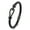 Black 19cm, variant on Simple Men's Titanium Steel Woven Leather Bracelet