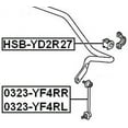 thumbnail image 2 of Febest REAR STABILIZER BAR BUSHING D27.2 # HSB-YD2R27 OEM 52306-STX-A11, 2 of 2