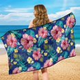 thumbnail image 4 of Uorisanigo Pink Hibiscus Car Seat Towel Cover Soft Car Seat Covers Absorb Sweat Front Seats Only Auto Accessories Protectors Decor for Beach Swimming, Sports, Camping,Yoga, 4 of 8