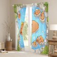 thumbnail image 3 of Erosebridal Kids Cute Capybara In The Water Black Out Curtains,Cartoon Animal Yellow Duck Curtains Pack of 2 (42x63 Each) For Boys Girls,Breathable Home Decor, 3 of 6