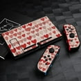 thumbnail image 3 of POBUDS Switch Skin | Sticker Wrap Vinyl Decal | Set Compatible with Nintendo Switch ( Switch Lite, Red Line Heart Pattern), 3 of 5
