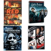 Assorted 4 Pack DVD Bundle: SUMMIT BY WHITE MOUNTAIN Red : Harry Potter and the Goblet of Fire Single-Disc Widescreen Edition : 5 Movies: Final Destination Franchise : 4 Movies: Lethal Weapon Favorit