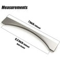 thumbnail image 5 of Goo-Ki 6 Pack 6.3"(160mm) Hole Center Brushed Nickel Cabinet Handle, Satin Nickel Cabinet Pull,Modern Drawer Handle,Cabinet Hardware, 5 of 6