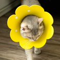 thumbnail image 4 of Pet Recovery Collar Soft Dog Cat Protective Adjustable Cone After for from Yellow 2pcs, 4 of 4