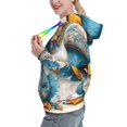 thumbnail image 2 of Haiem Cute Sunflower Blue Duck for Men's Fashion Hoodies & Sweatshirts with Kangaroo Pocket,Hooded Sweatshirt with Eye-catching Drawstrings-Large, 2 of 7