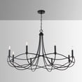 thumbnail image 4 of Chandelier 8 Light Matte Black Metal In Transitional Style 44.5 High By 27 Wide     -Traditional Installation Capital Lighting 431681Mb, 4 of 6