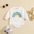 thumbnail image 3 of Gibobby Mameluco para niño Bebé Bebé Niños Niñas Manga Larga Navidad Impresiones Recién Nacido Niños Otoño Invierno Ropa(Blanco, 6-12 Meses), 3 of 5