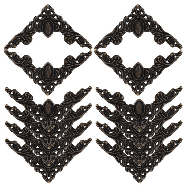 CRILSTYLEO 12Ud Guardas Metálicos Para Esquinas De Muebles Y En Color Negro