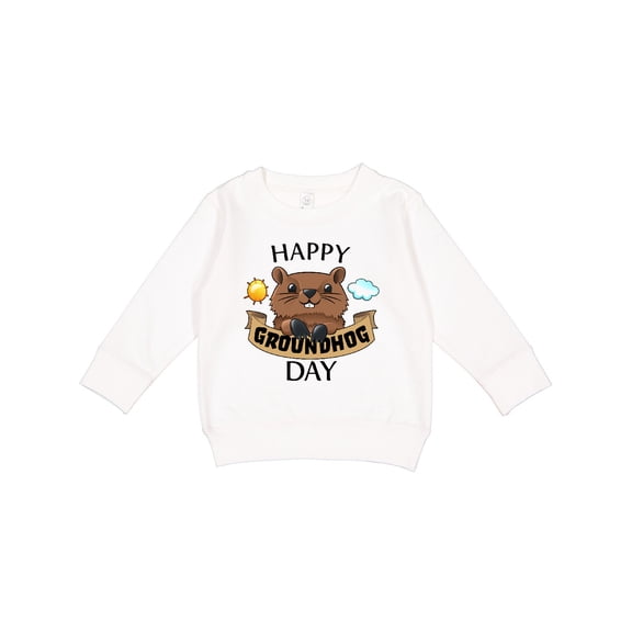 Inktastic Happy Groundhog Day Cute Toddler Sweatshirt