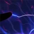 thumbnail image 4 of Inteprter Globo de cristal relámpago de 6/8 pulgadas, lámpara de noche de nebulosa táctil con luz azul, esfera electrostática, Control de Iluminación y accesorios 8 pulgadas, 4 of 6