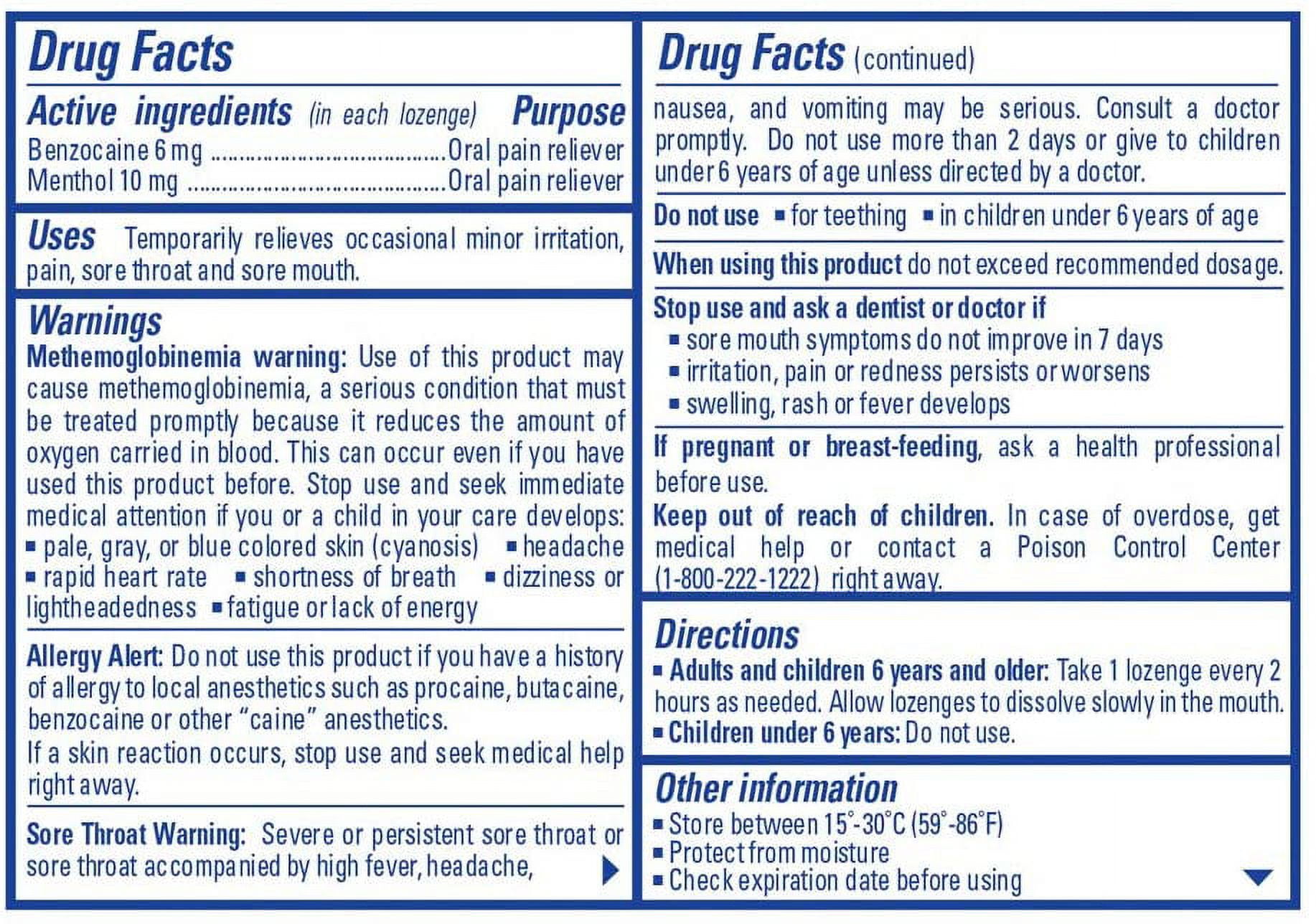 Chloraseptic Sore Throat Lozenges Cherry 18 Each (Pack of 4)