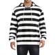 thumbnail image 1 of SUDADERAS DE HOMBRE INSPIRE CHIC con Rayas, Capucha, Bolsillo Frontal, Mangas Largas, Sudaderas Pullover 2XL Negro Blanco, 1 of 6