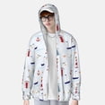 thumbnail image 2 of Balery Nautical Lighthouse Sailboat Sudadera ligera de manga larga con capucha y protección solar UPF 50+ para hombre y mujer, ideal para pesca y running-XX-Large, 2 of 7