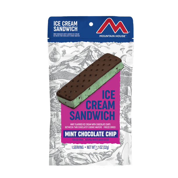 Mountain House Mint Chocolate Chip Ice Cream Sandwich