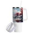 thumbnail image 2 of Iceberg Trees Sea 40 oz Tumbler with Handle Insulated&nbsp;Travel Mug&nbsp;Lid Straw Leak Proof Steel Vacuum Water Bottles Glasses Fits in Car Cup Holder, 2 of 7
