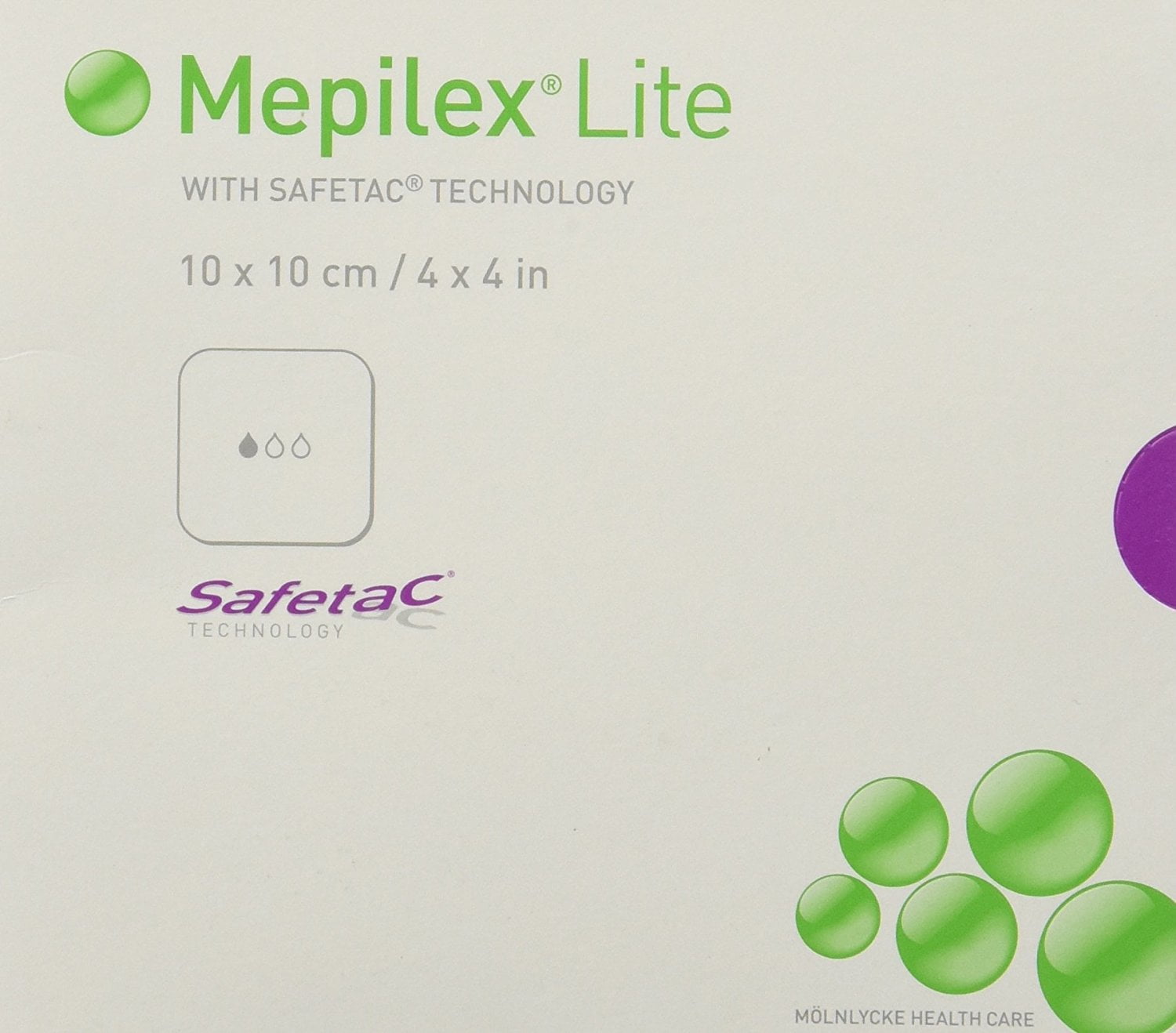 Mepilex Border SelfAdhesive Foam Dressings 4"x4", Box of 5, By Mepilex