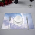 thumbnail image 2 of MKHERT Christian Cross Appears Bright in The Sky Placemats Table Mats for Dining Room Kitchen Table Decoration 12x18 inch,Set of 6, 2 of 4