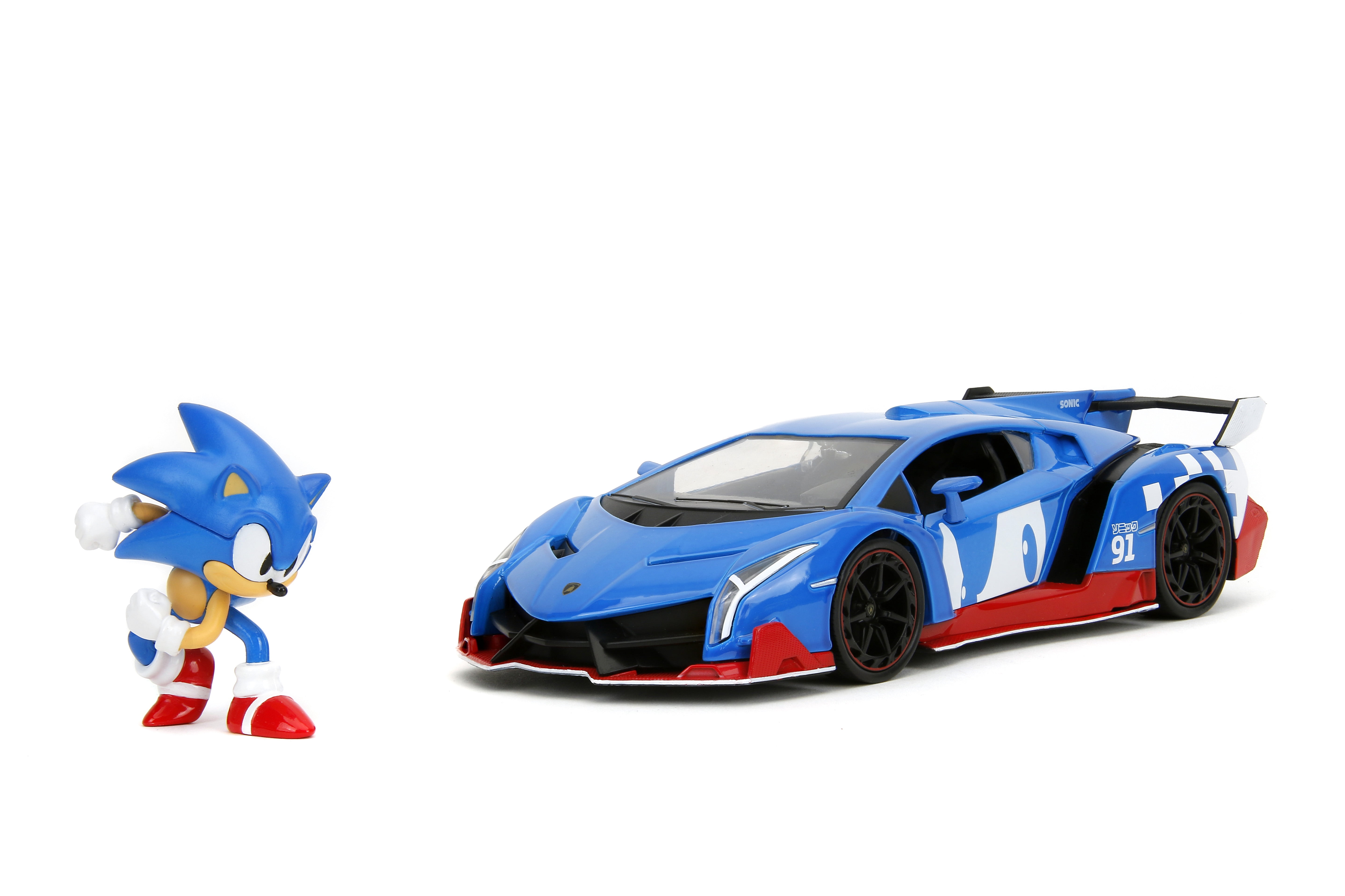 Sonic The Hedgehog Lamborghini Veneno 1:24 Scale Exclusive Diecast Vehicle