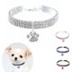 thumbnail image 1 of 4 Piezas Collares para Mascotas con Diamantes de Imitación Brillantes Collares para Perros con Colgante de Purpurina Collar de Gato de Cristal Ajustable Collar Elástico para Mascotas para Mascotas Pequeñas, Gatos, Perros, Cachorros (Blanco) JM, 1 of 5